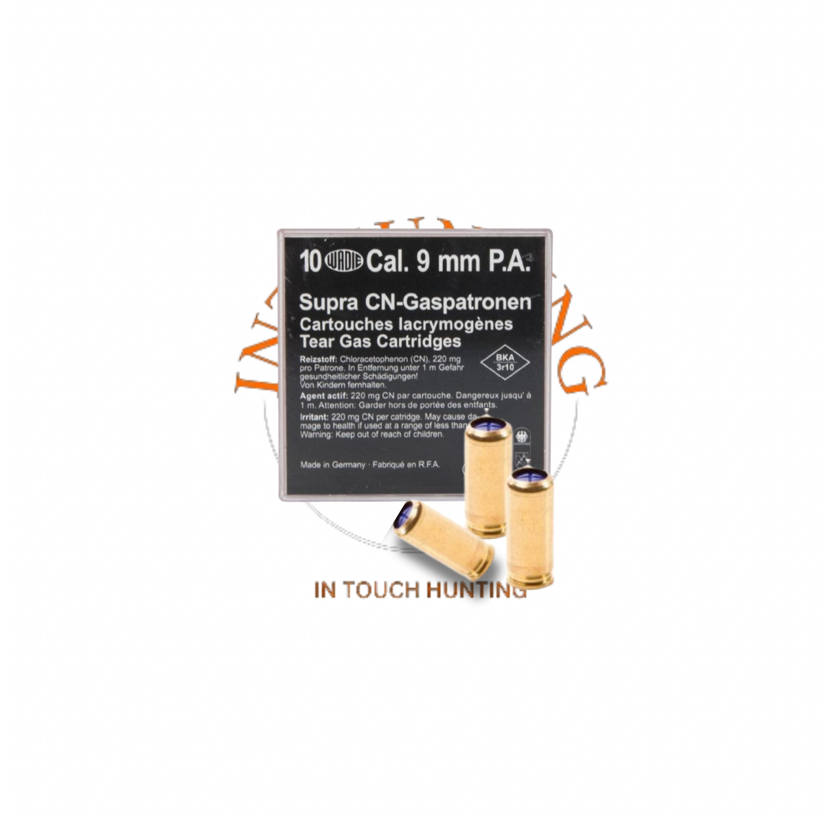 Wadie 9mm Tear Gas Blank Ammunition Box