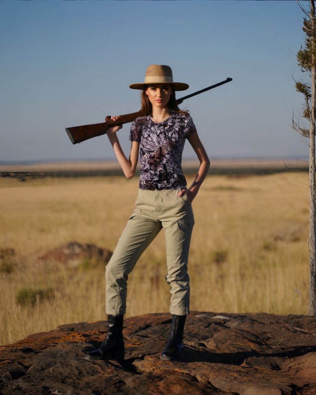 Wildebees Bark Short Sleeve Tee (Women)