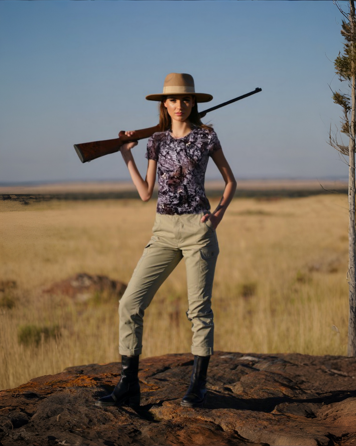Wildebees Bark Short Sleeve Tee (Women)